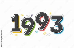 Image result for 1993 Year Font