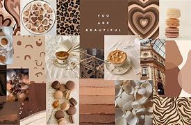 Image result for Tan Aesthetic Collage Wallpaper