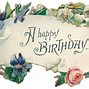 Image result for Vintage Happy Birthday Clip Art
