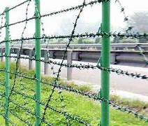 Image result for Horizontal Barb Wire Fence