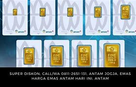 Image result for Harga Emas Antam Terbaru