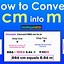 Image result for Cm 2 to M 2