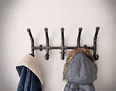 Image result for Industrial Wall Hanging Coat Rack