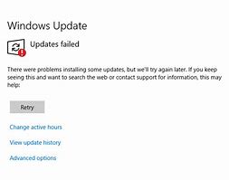 Image result for Windows See Update History Failed