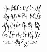 Image result for Brush Calligraphy Lettering Alphabet