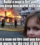Image result for Girl House Fire Meme