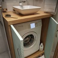 Image result for Washing Machine in Bathroom