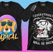 Image result for Rainbow Dog T-Shirt
