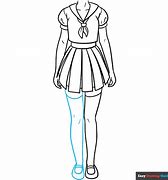 Image result for How to Draw Anime School Uniform Female