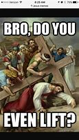 Image result for Jesus Breaking Cross Meme