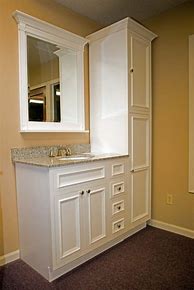 Image result for Bathroom Vanities with Linen Cabinet