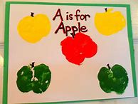 Image result for Apple Art for Preschool