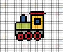 Image result for Train Pixel Art Minecraft