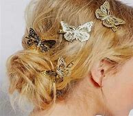 Image result for Gold Hair Clips for Long Hair
