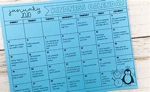 Image result for Kindness Calendar