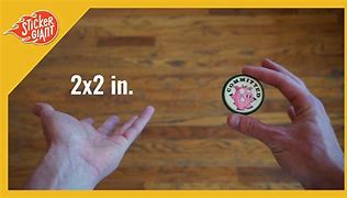 Image result for 2 Inch Stickers Compared to a Quarter
