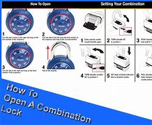 Image result for Open Combination Lock