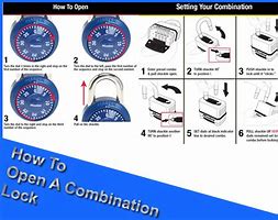 Image result for Open Combination Lock Printable