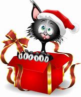 Image result for Funny Cats Christmas Present