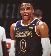 Image result for Russell Westbrook Lakers Cotton Shirt