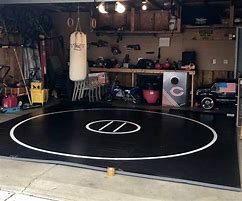 Image result for Wrestling Mat Over Garage Door
