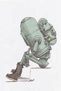 Image result for Robot Sitting Down On a Wall Drawing