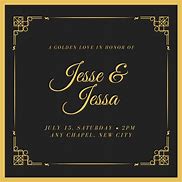 Image result for Black White and Gold Wedding Invitations