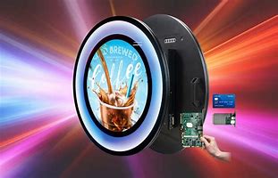 Image result for Blue LCD Screen Circle