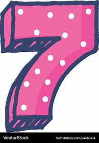 Image result for Fancy Number 7 Clip Art