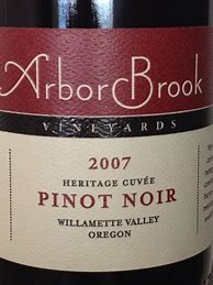 Image result for ArborBrook Pinot Noir Origin 1866