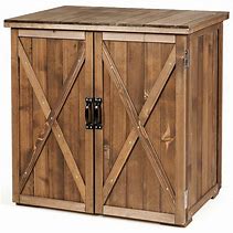 Image result for Wooden Outdoor Storage Cabinets