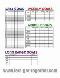 Image result for 30-Day Goal Sheet