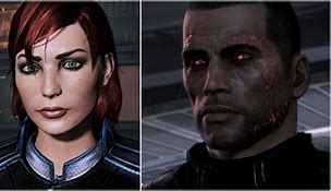 Image result for Mass Effect Renegade vs Paragon