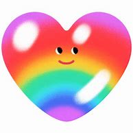 Image result for Rainbow Heart Emoji Stickers
