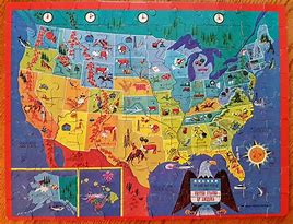 Image result for USA Map with Funny Nicknames Puzzle