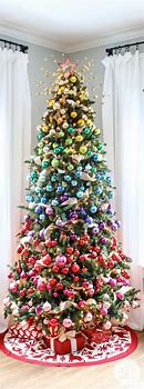 Image result for Christmas Tree with Color Coded Branches