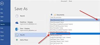 Image result for Save Word Doc as PDF