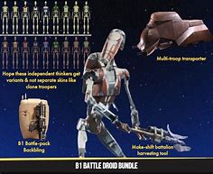 Image result for B1 Battle Droid Blueprint