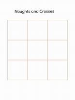 Image result for Noughts and Crosses Template