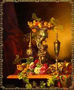 Image result for Still Life Oil Painting Pomegranate