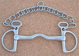Image result for Straight Bar Kimblewick with Small Tongue Groove and Hackamore Bit