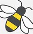 Image result for Yellow Bee Clip Art