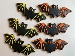 Image result for Halloween Bat Cookies