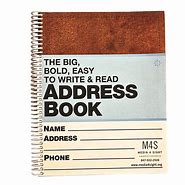 Image result for Large Print Address Book