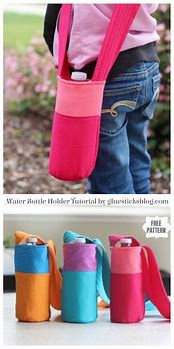 Image result for Water Bottle Fabric Holder