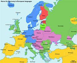 Image result for Europe Map in German