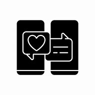Image result for Dating App Icons Black and White