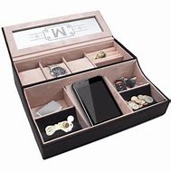 Image result for Men's Dresser Valet Box