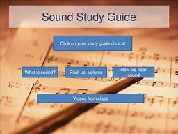 Image result for Sound Study Diagram