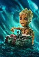 Image result for Baby Groot Painting